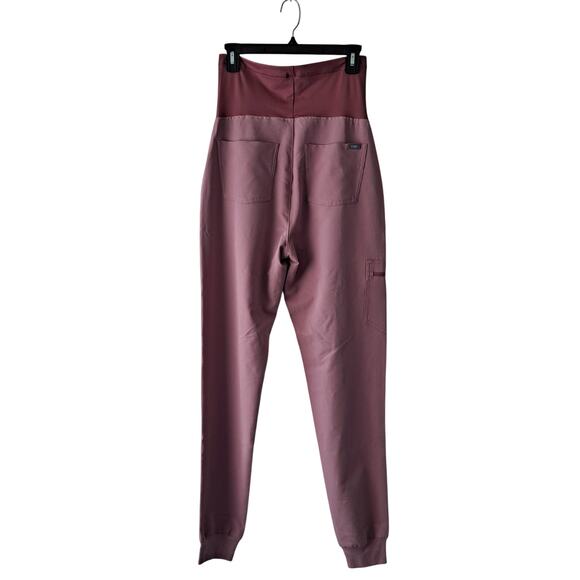 FIGS Zamora Maternity Jogger Scrub Pants Mineral Mauve Womens Tall Size XXS NWT - Picture 3 of 11